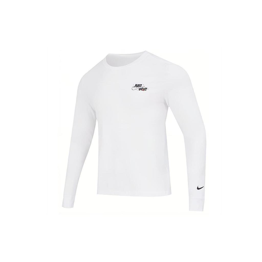 Nike T-Shirts Herren Weiß Rundhals Mäßig Gerader Schnitt DZ2696-100