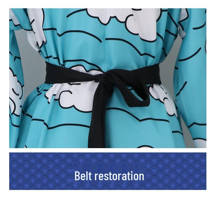 Kids' Cloud-Style Demon Slayer Corps Tanjiro Cosplay Costume
