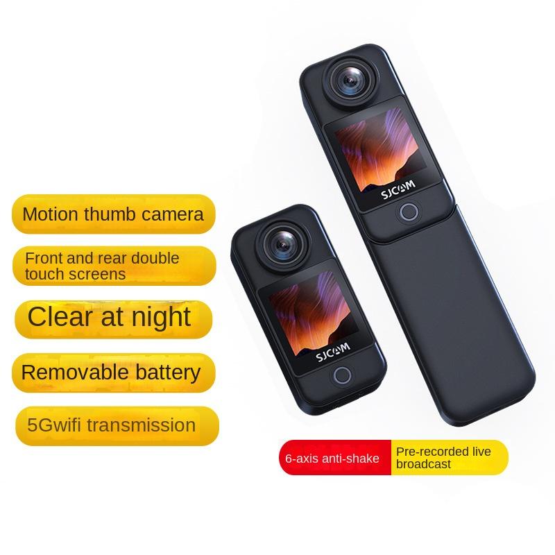 

SJCAM C300 Экшн-камера для большого пальца Мотоциклетный рекордер 4K HD 360 Панорамная камера для рыбалки