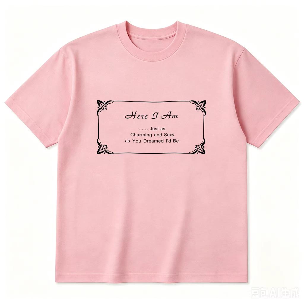 Harry Styles Here I Am Just As Charming And Sexy As You Dreamed Id Be Tshirt 100cotton Unisexs Unisexs Popular Oversized Tshirt