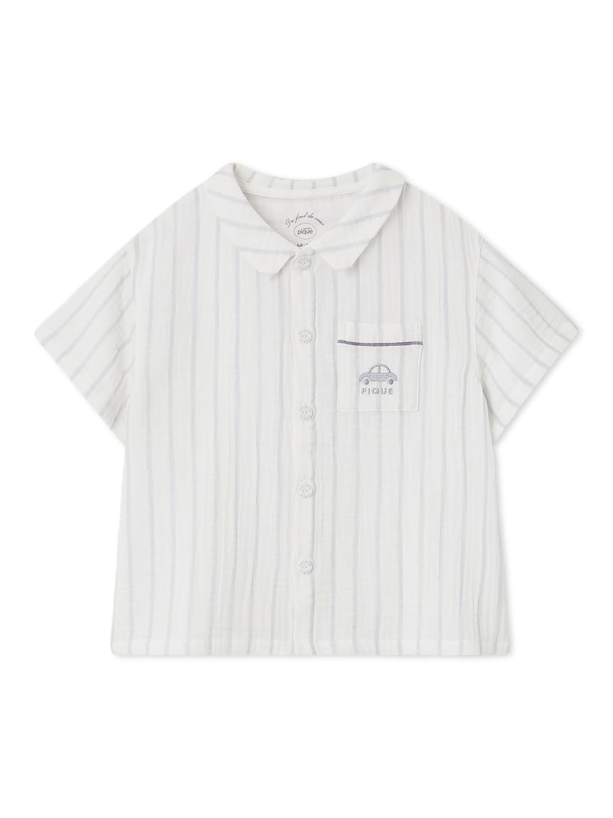 

Gelato Pique Kids Striped Gauze Shirt STRIPE (PKFT252465, 100) (Limited Edition)