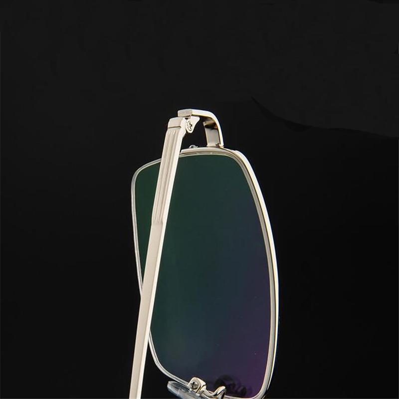 0 -0.5 -0.75 To -4.0 Half Frame Square Prescription Spectacles Men Semi-Rimless Presbyopic Eyeglasses Man 0 +0.5 To +4.0