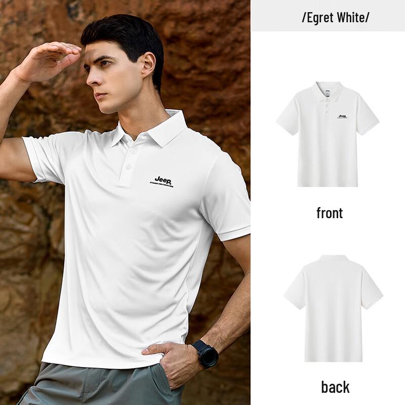 Jeep Men s Summer Quick-Dry Anti-Bacterial Polo Shirt 2XL