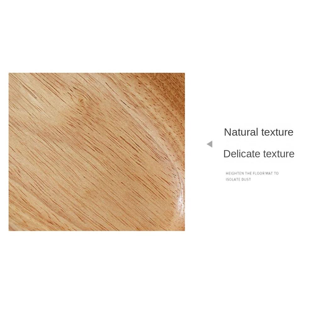 Flat Bottom Japanese Salad Bowl Stackable Wooden Tableware Tray Durable Fruit Platter  Fruit