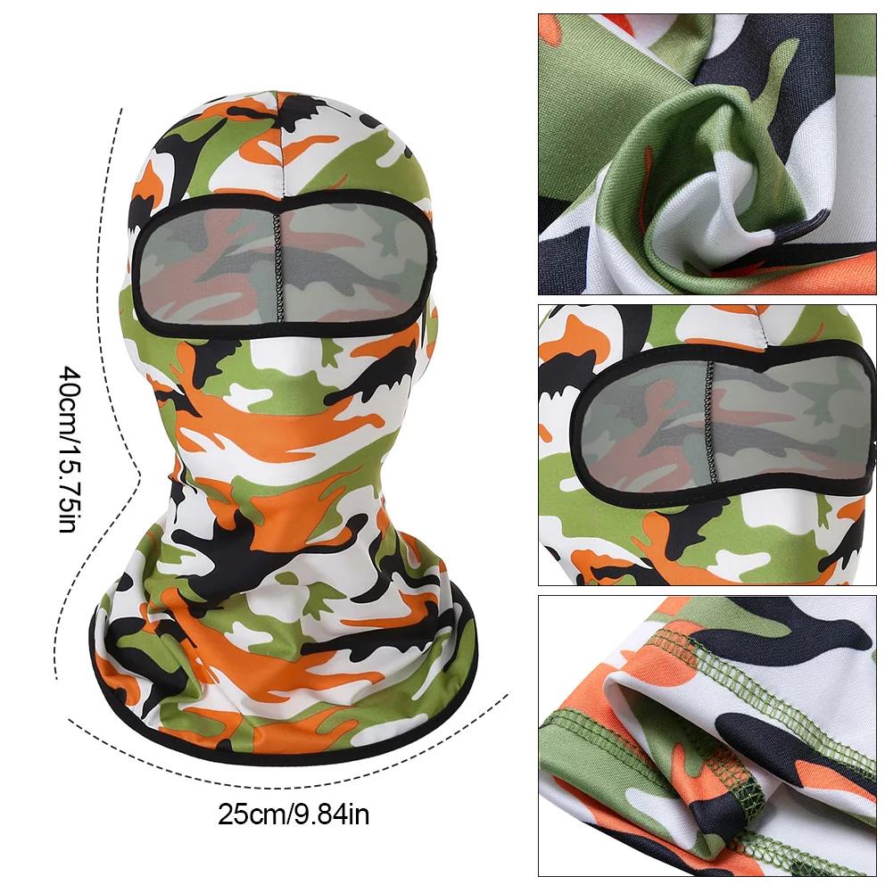 Motorcycle Balaclava Summer Ice Silk Face Mask Moto Breathable Headwear Quick Drying Face Masks Neck Lycra Fleece Skull Mask