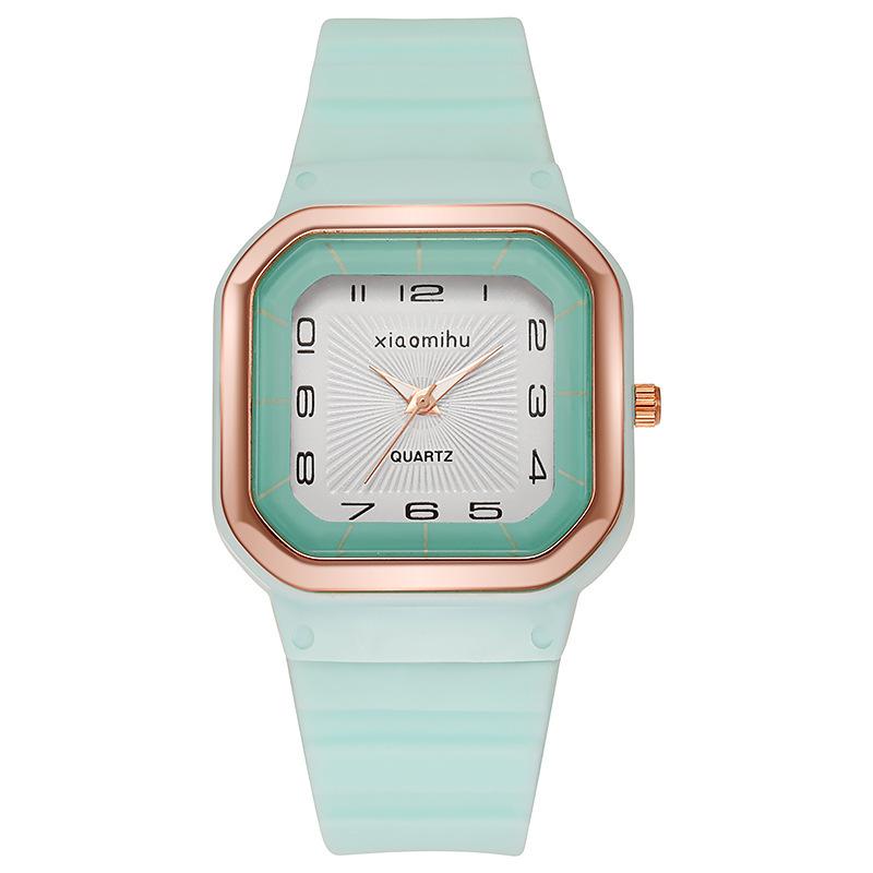 

UTHAI BK53 Модные женские часы квадратные силиконовые студенческие парные часы простые кварцевые часы элегантные часы подарок часы для женщины