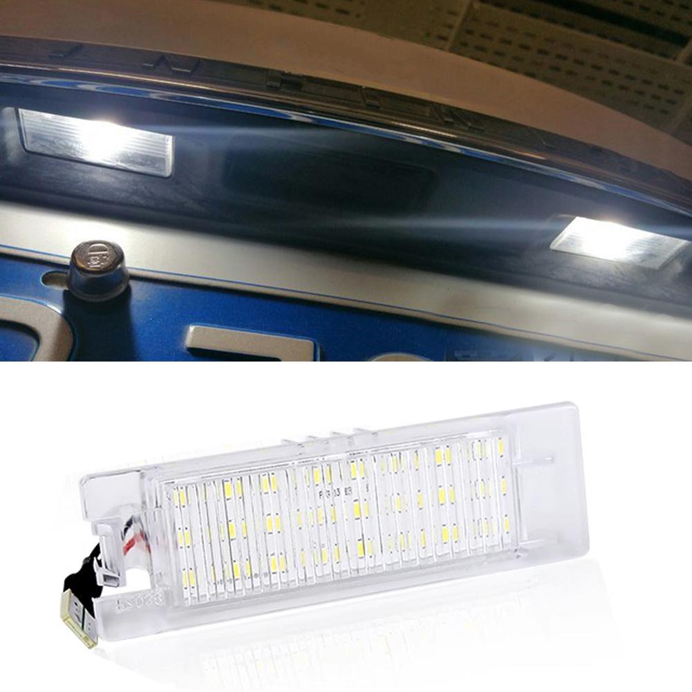 LED License Plate Light For Opel Vectra C Astra J H Zafira B Insignia Corsa C D Meriva A Tigra B 2Pcs Canbus Number Plate Lamp License Plate Lights 2