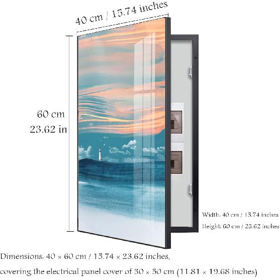fuse box cover cabinet decorative, Electrical Panel Cover Decorative - Hide Meter Electric Meter Box Decorative Painting - Wall Mounted Electrical