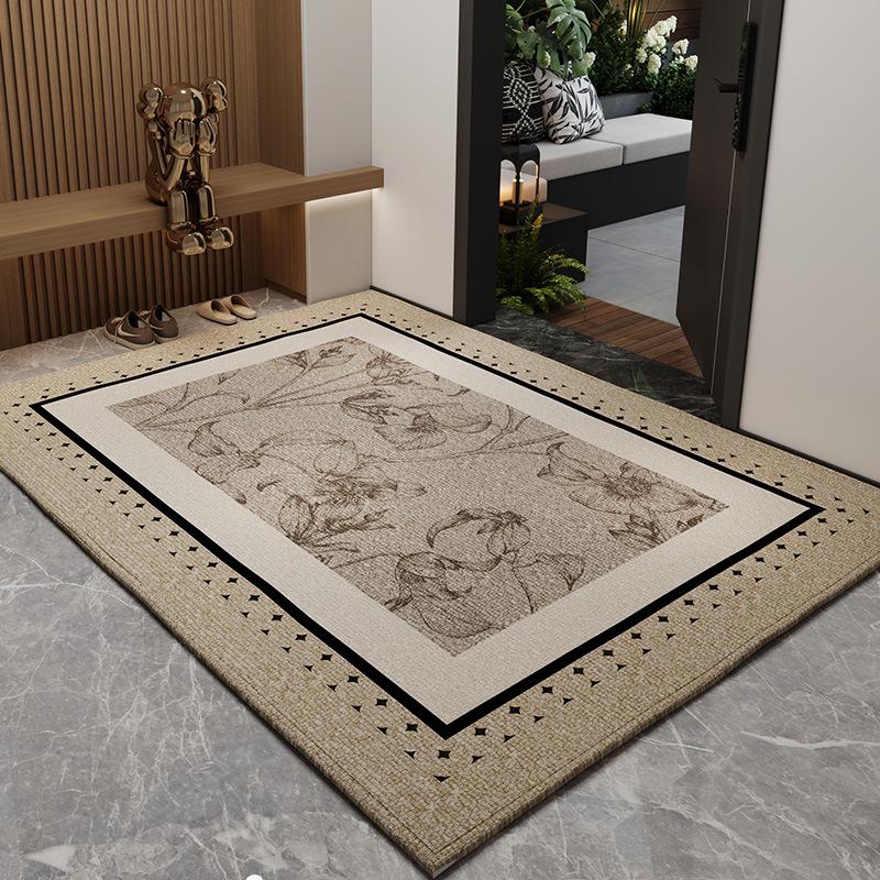 

Коврик для входной двери в стиле ретро, противоскользящий коврик для входной двери для домашнего использования, грязеотталкивающий коврик 120*120