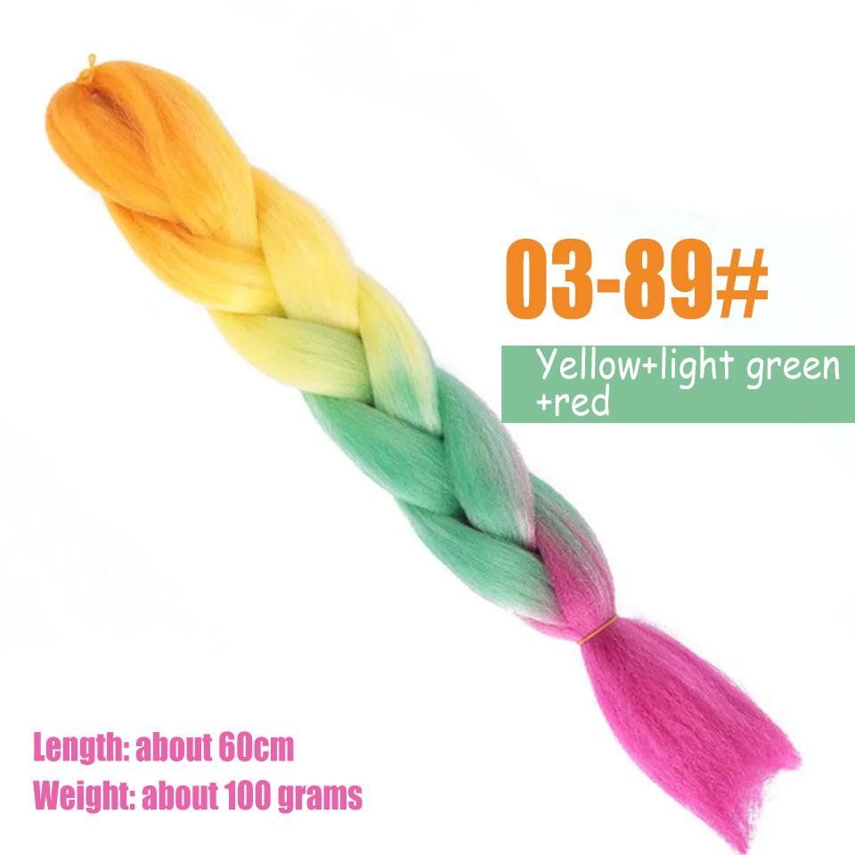 WTB Big Braid Synthetic Wigs Women Chemical Fiber High Temperature Silk Hand-woven Shiny Big Braid Hair Dirty Braid Wig Braided Hair