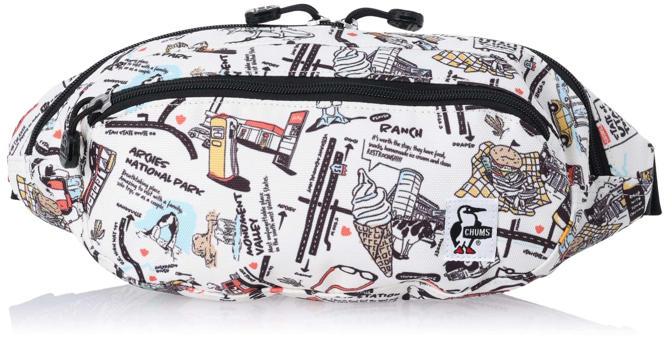 

Сумка через плечо Recycle Small Oval Waist Pack [Chums] Мужская