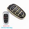 6 Button Tpu For Hyundai Atos Solaris Prime Nexo Sonata Staria Ioniq Palisade Tucson Santa Fe Car Key Case Cover Fob Accessories