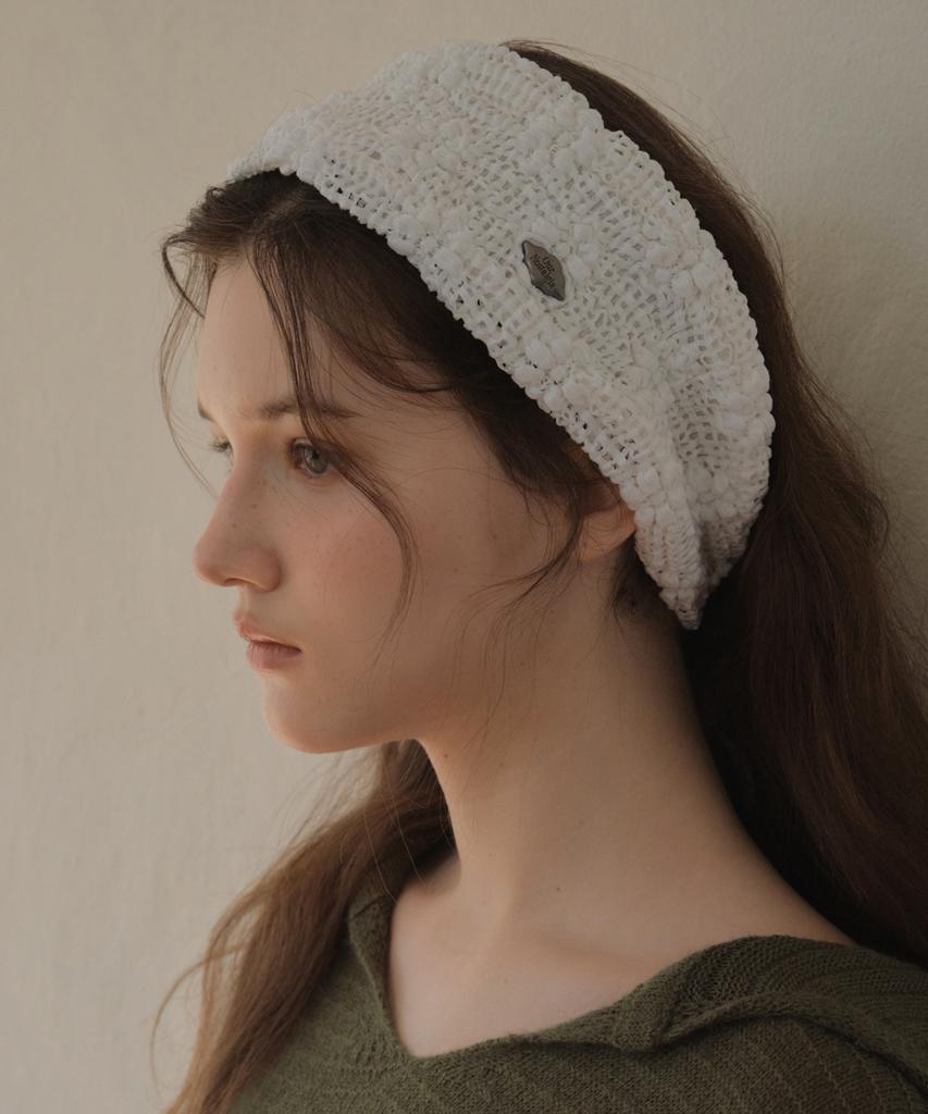 Ournostalgia Flower Shell Hairband_White(O26Acc06)
