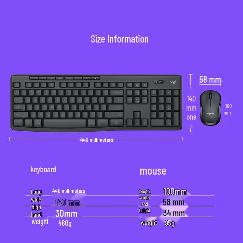 Logitech MK370 Wireless Keyboard and Mouse Combo