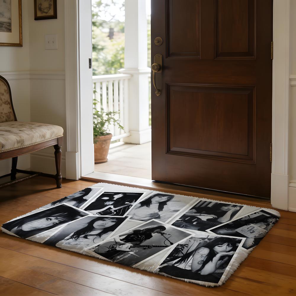 Hot Singer BBeabadoobee Floor Mat Soft Flannel Absorbent Mat Non-Slip Rug Home Bedroom Bathroom