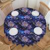 Round Fashion Trend 3D Flowers Table Cloth Waterproof Tablecloth 70 Inches Table Cover for Kitchen Dinning