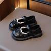 Girls' Lace Trim Bow Leather Mary Jane Shoes - Soft Sole Stylish Princess Shoes for Spring/Autumn 2025