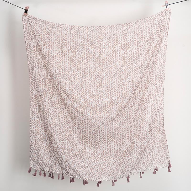 Gold Shiny Dot India Floral Tassel Viscose Shawl Scarf Lady High Quality Wrap Pashmina Stole Bufandas Muslim Hijab 180*90Cm