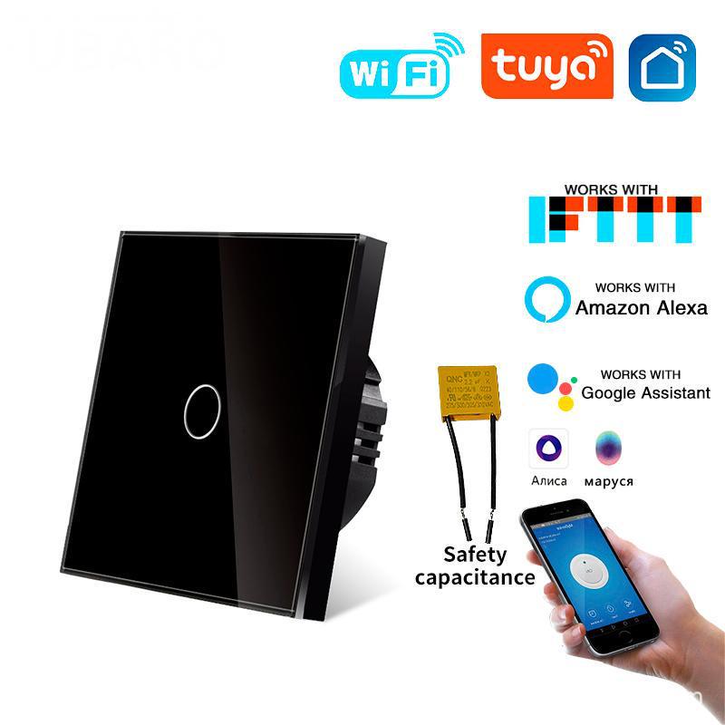 Russia Smart WiFi Switch with Mobile App & Alice Voice Control чёрный