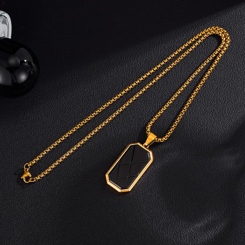 Personalized Necklace Men's Stainless Steel Trendy Creative Design Fashionable Simple Versatile Titanium Accessories