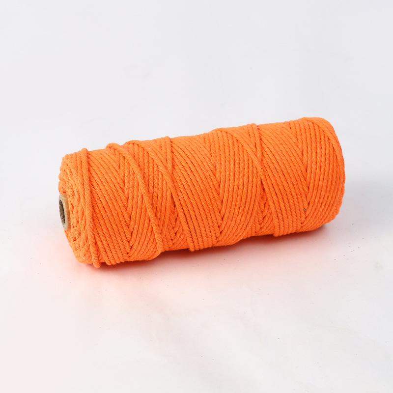 4mm 300m Colored Hand-Woven Cotton Rope for DIY Tapestry and Ornaments