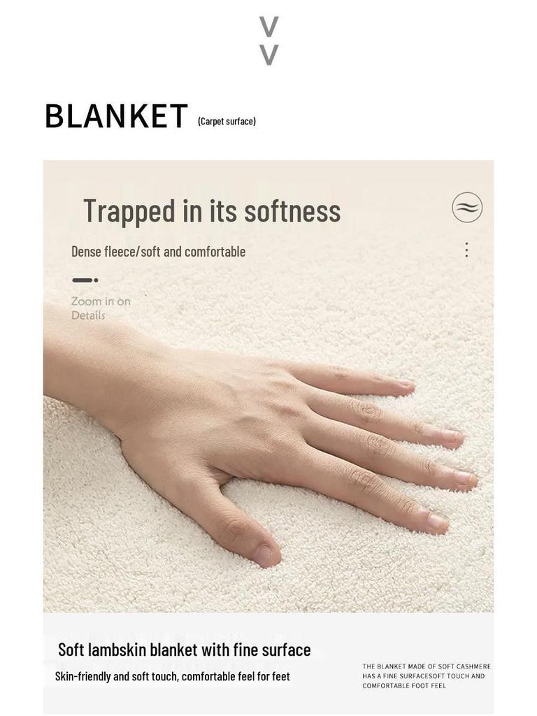 Cream Style Retro French Luxury Bedroom and Living Room Anti-Slip Floor Mat 2024