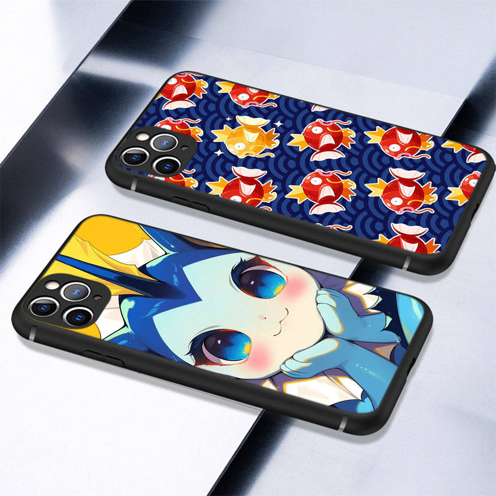 CT57 Pokemon Case for iPhone 16 15 Plus 14 13 12 11 Pro 8 7 6S 6 SE 5S X XR XS Max Realme C30 C33 C31 9I Huawei P30 Black Sofe Cover