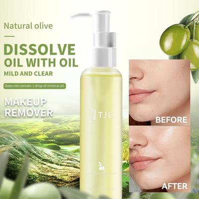 Olive Plant Makeup Remover Oil 120ml Eye Lip Face Gentle Deep Cleansing Cleansing Lotion for Sensitive Muscles