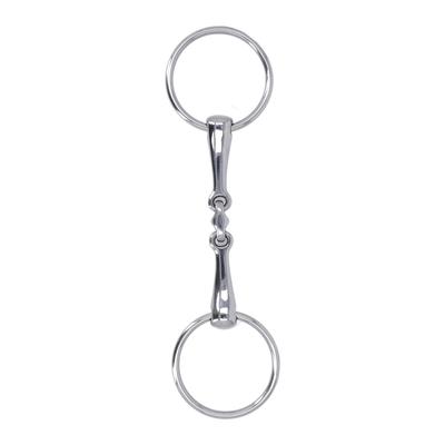 Horse Snaffle Stainless Steel Flexible Jointed Wearable Rust Proof O Ring Horse Mouth Bit for Horse