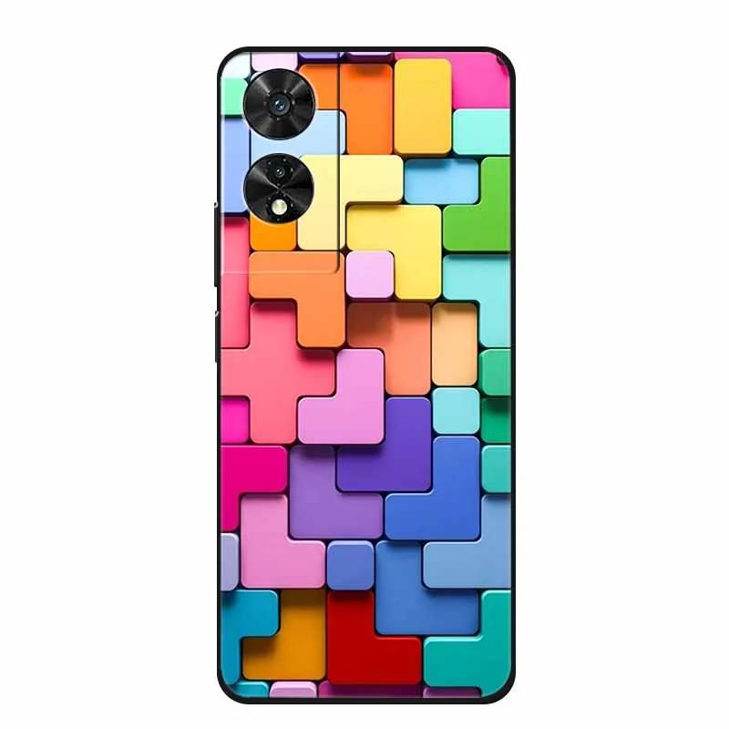 For TCL 505 6.75 Soft Silicone Case Black TPU Fashion Cover for TCL 505 Phone Back Cover Cases tcl 505 Protective Coque Animal TCL 505