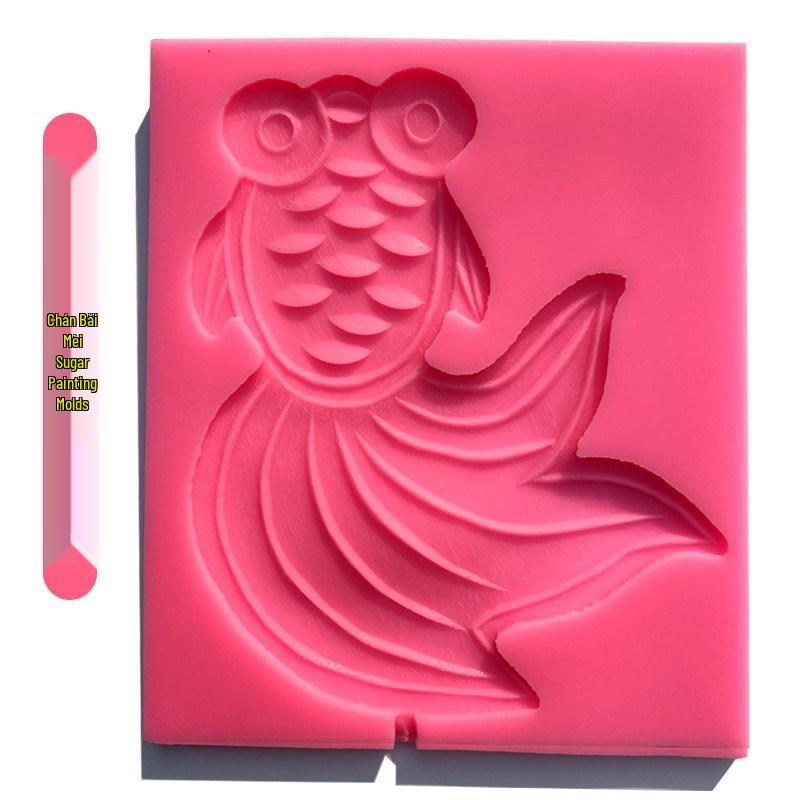 Zodiac Animal Silicone Mold Set: Cartoon Sugar Painting Lollipop Cow Template.