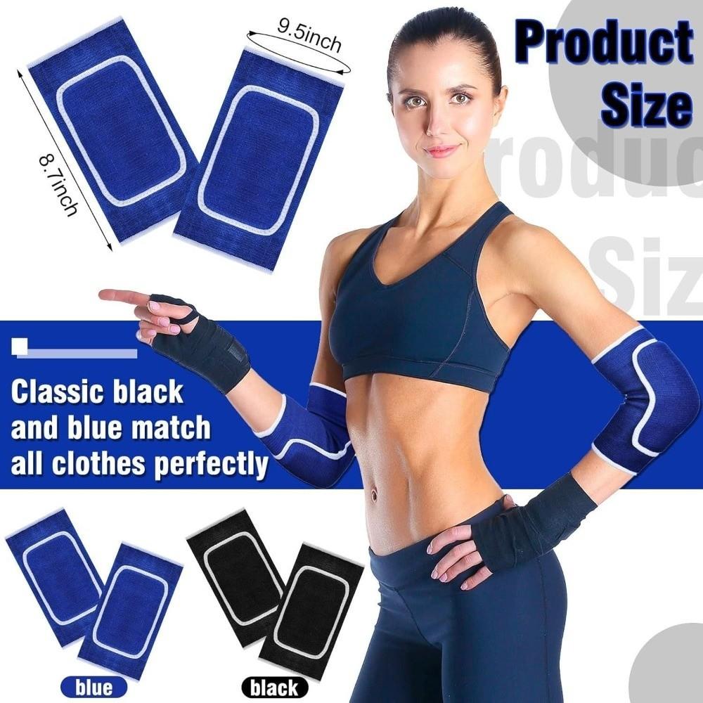1 Pair Elastic Elbow Brace Support Thick Sponge Arm Sleeve Protector  for Men and Women