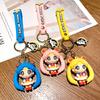 Cartoon Anime Sailor Moon Keychain Water Bingyue Creative Car Key Chain Ring Accessories Bag Pendant Female