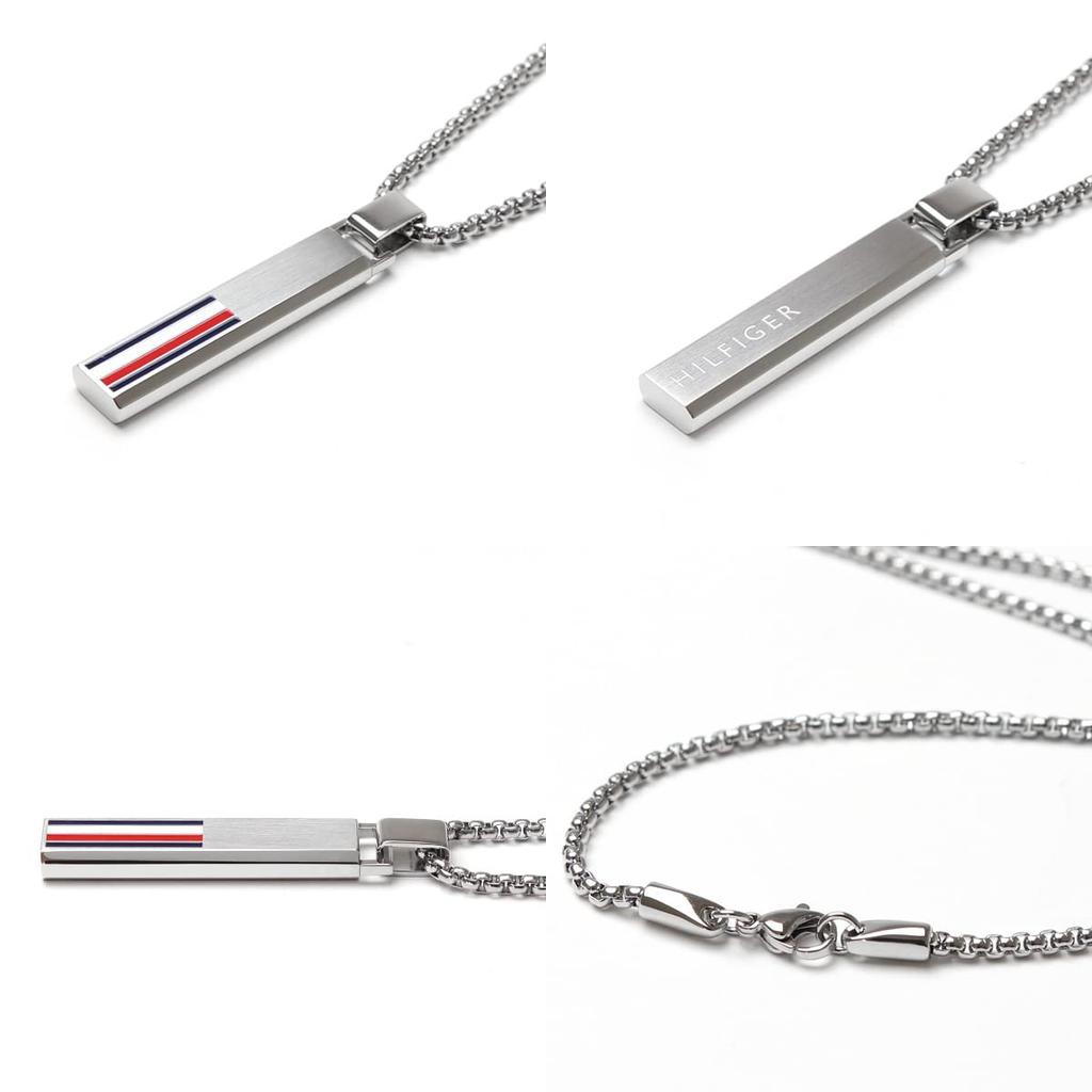Plate Necklace 2790314 Silver Unisex Accessory [Tommy Hilfiger] Men's Women's