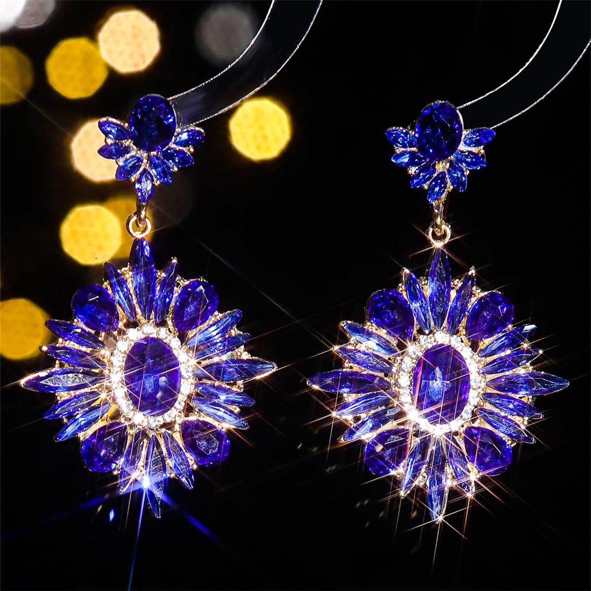 

Персонализированные преувеличенные цветные серьги с кристаллами, серьги на Хэллоуин в виде глаза дьявола, высококачественные роскошные женские серьги, 1 пара