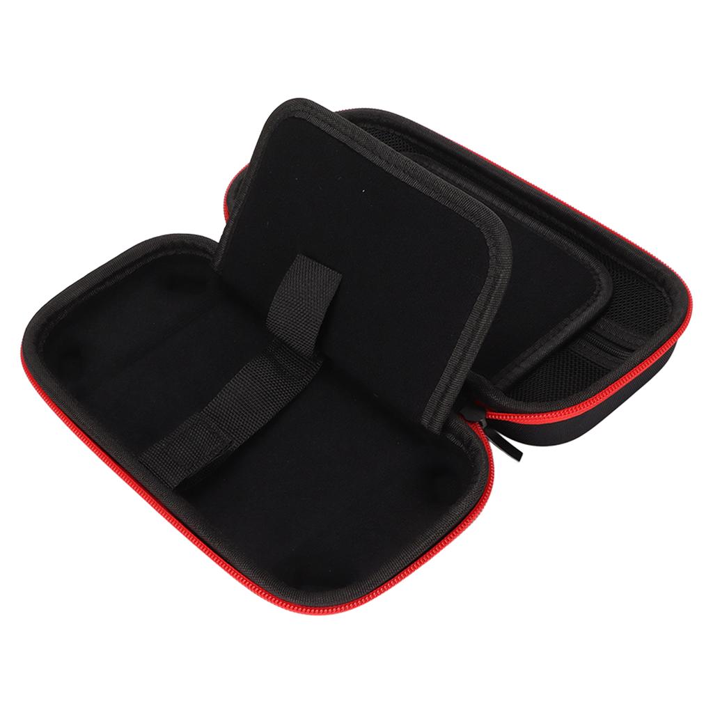 Game Console Storage Bag Hard Shell Dual Zipper Protective Portable Carrying Case for Switch Red