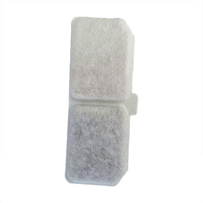 Élément Filtrant Distributeur d'Eau pour Animaux de Compagnie, Charbon Actif+Coton Filtrant, Eau Circulante Carrée