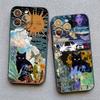 Abstract Art Cat Pattern Phone Case For iPhone 17 Pro Max 16 15 Pro Plus 14 13 Mini 12 11 XR XS 16E 17Air Shockproof Cover