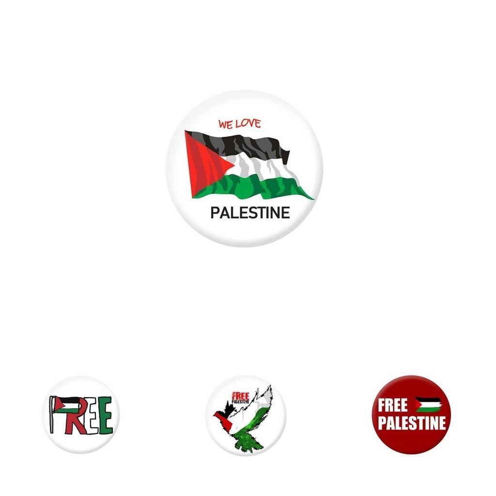 Bandera de Palestina Broche Pin de Gaza Insignia Chapada en Estaño Accesorios para Ropa Souvenir
