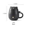 300ml Cute Cat Ceramic Mug Creative Office Cup with Lid Filter Tea Cup