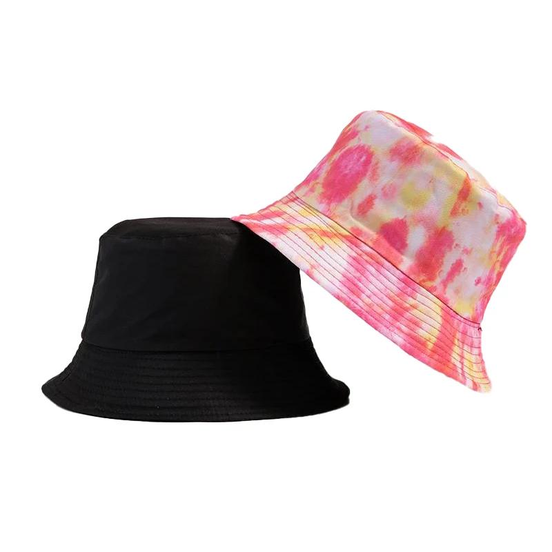New Street Graffiti  Men's Bucket Hat Double-Sided Hip Hop   Outdoor Women Caps Beach Sun Protect Fishing Unisex Bonnet