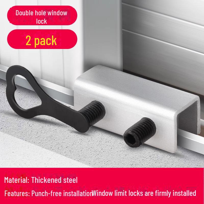 Aluminum Alloy Child Safety Lock for Sliding Windows and Doors