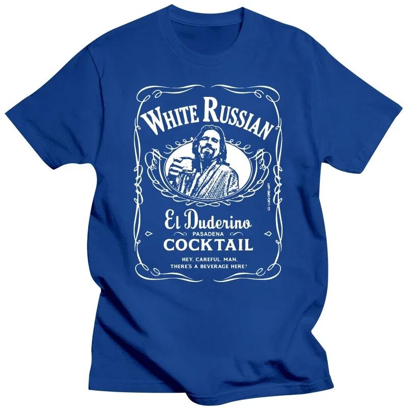 2019 Unisex Tees The Big Lebowski The Dude White Russian Cocktail Black Cotton Men T-Shirt envio gratis  COTTON  2024