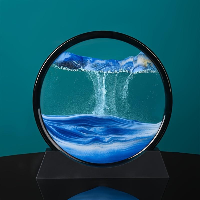 

Flowing Sand Painting Ornaments, Hourglass for The Living Room TV Cabinet, Wine Cabinet, Desktop Decoration Items,creative Gifts синий