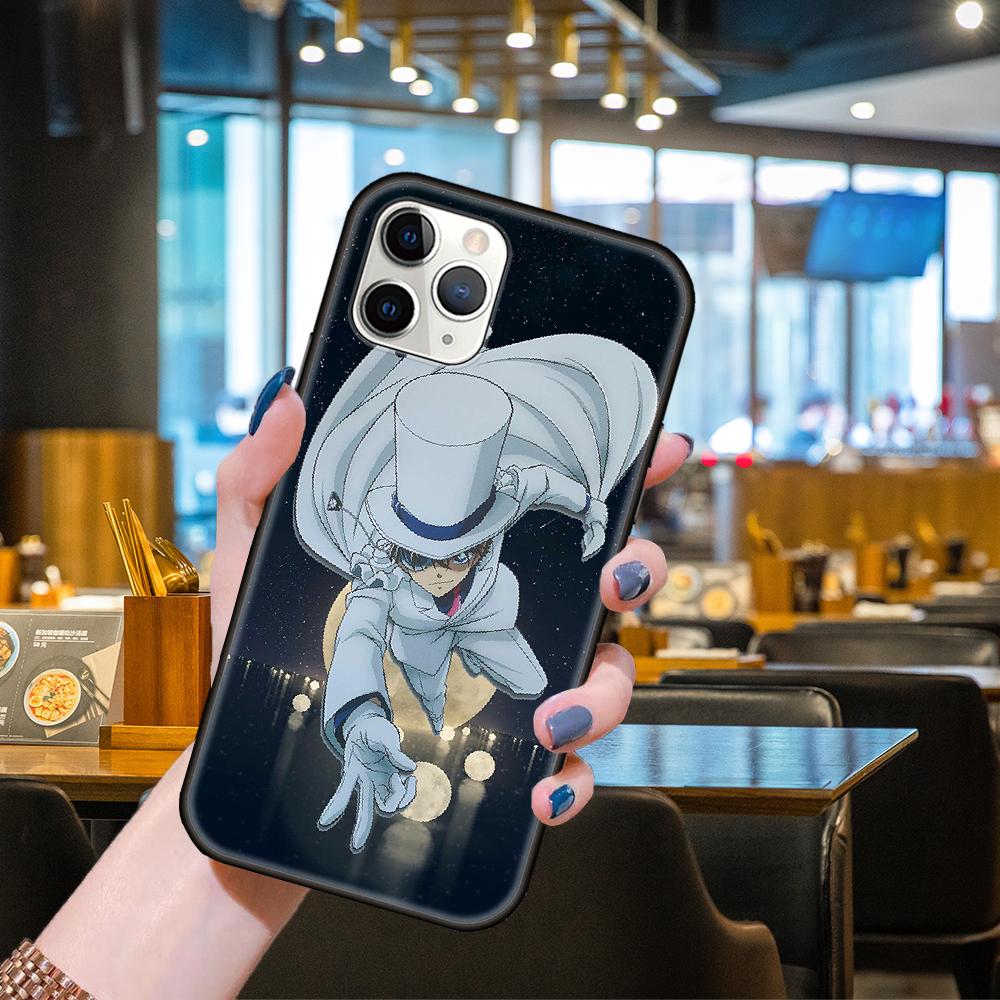 

Чехол для телефона Apple IPhone 13 12 11 Mini Pro MAX SE X XS XR 8 7 6 S Plus черный чехол задняя крышка Tpu Funda Art Etui Detective Conan iPhone 7 ( 8 ) Plus