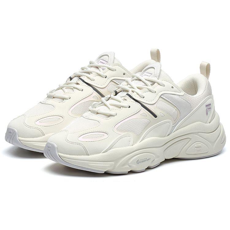 Fila Mars 2 Casual Comfortable Shock Absorbing Wear Resistant Breathable Rebound Low Top Lifestyle Shoes Women Sneaker White F12W141116FWA