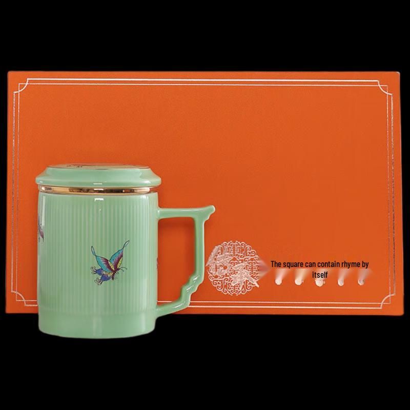 Chaxun Ceramic Tea Infuser Mug with Lid