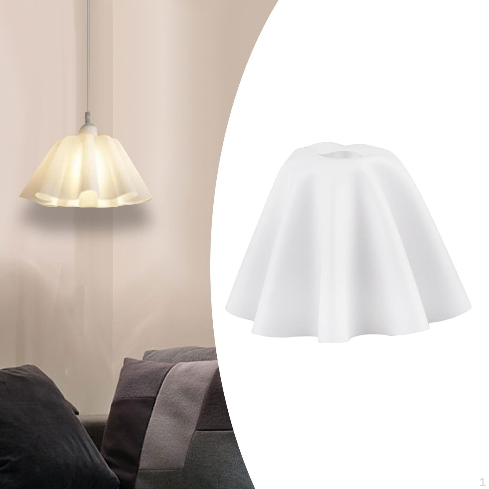 

Chandelier Shade, PVC Lampshade, Wave Replacement Desktop Construction Lamp Shade for 260mmx170mm