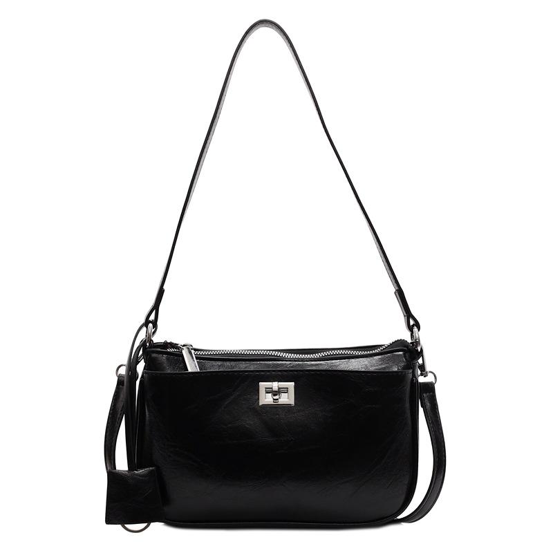 

Bag Women s New Retro Lock Underarm Bag Portable Small Square Bag Fashion Shoulder Crossbody Bag