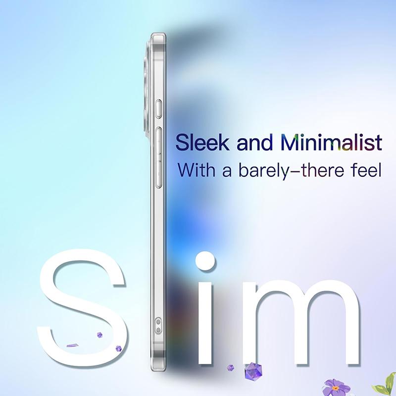 Luxury Transparent for Magsafe Phone Case for iPhone 17 Pro Max 17 Pro Non-Yellowing Clear Hard PC Bumper Cover Shell Coque Capa